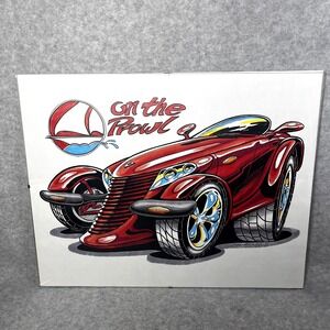 On the Prowl Hot Rod Car Art Print Signed William "Bill"‎ Harper Illustration